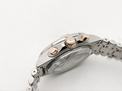 Chronomat B01 V2 RG/SS Silver/Stk TF Asia 7750