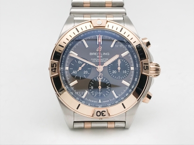 Chronomat B01 V2 RG/SS Brown/Blk/Stk TF Asia 7750