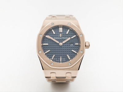 Royal Oak Ladies 67650OR RG/RG Blue/Stk ZF Sw Qtz