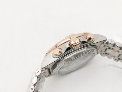 Chronomat B01 V2 RG/SS Brown/Blk/Stk TF Asia 7750