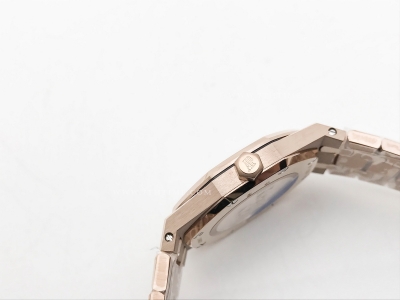 Royal Oak Ladies 67650OR RG/RG Blue/Stk ZF Sw Qtz