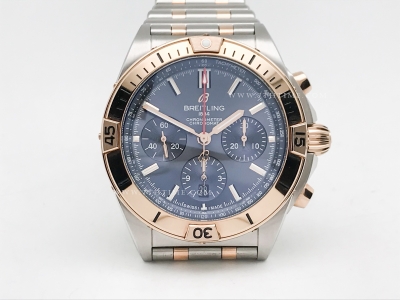 Chronomat B01 V2 RG/SS Blue/Stk TF Asia 7750