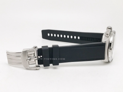 Chronomat B01 V2 SS/RU Blk/Silv/Stk TF Asia 7750