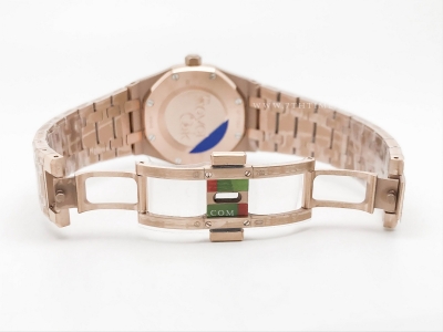 Royal Oak Ladies 67651OR Dia RG/RG RG/Stk ZF Sw Qtz