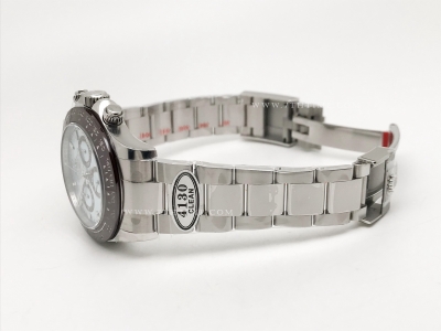 Daytona 116506 904L Brn CER/SS I-Blu/Stk Clean A4130