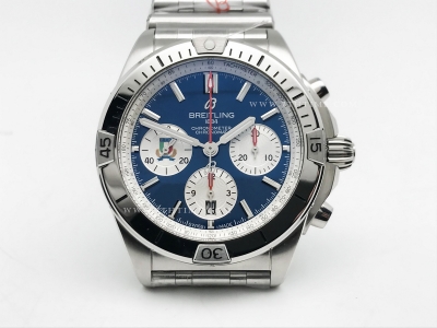 Chronomat B01 Italy SS/SS Blue/Stk BLS Asia 7750