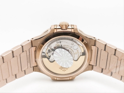 Nautilus Ladies 7118 35mm Dia RG/RG Wht/Stk PPF A324