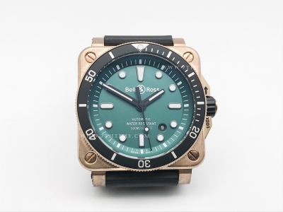 Bell Ross BR03-92 Diver 42mm Blk BR/RU Grn WMF A2824