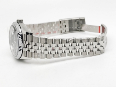 DJ 36mm Jub Flt 904L SS/SS Blk/Stk AR+ VR3235