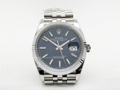 DJ 36mm Jub Flt 904L SS/SS Blue/Stk AR+ VR3235