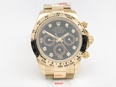 Daytona 116528 YG/YG Blk/Dia GDF A3836