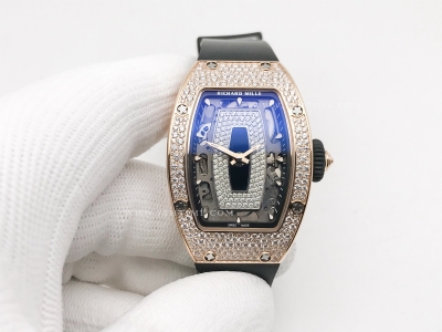 RM07-01 Snow Diam RG/RU Blk/Blk Skele ZF CRMA2