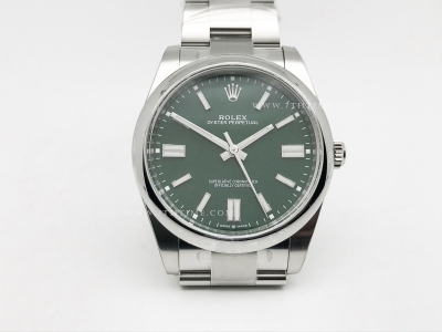 Oyster Pert 41mm 124300 Oys SS/SS Green Clean VR3230