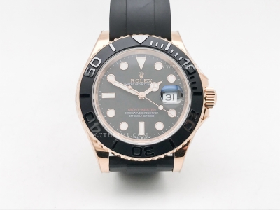YachtMaster 126655 40mm 316F RG/RU Blk EWE A3235