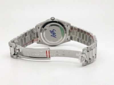 DayDate 40mm Flt Pres SS/SS Grn/Ara GMF A2836