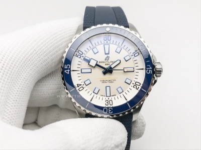 Superocean 44mm Blue SS/RU White TF Asia 2824