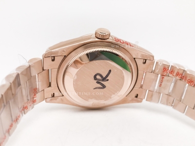 DayDate 36mm 128235 Wt 904L Flt RG/RG RG/Stk QF VR3255