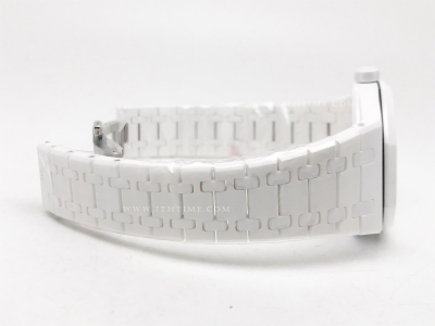 Royal Oak 41mm 15500 Wht CER/CER Silv APSF A4302