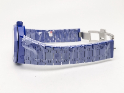 Royal Oak 41mm 15500 Blue CER/CER Silv APSF A4302