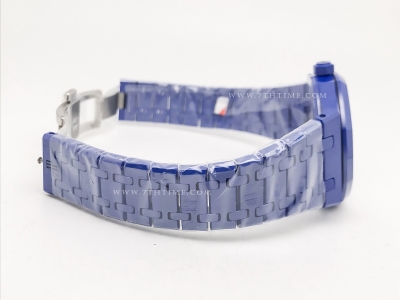 Royal Oak 41mm 15500 Blue CER/CER Silv APSF A4302