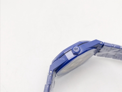 Royal Oak 41mm 15500 Blue CER/CER Silv APSF A4302