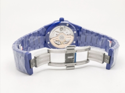 Royal Oak 41mm 15500 Blue CER/CER Silv APSF A4302