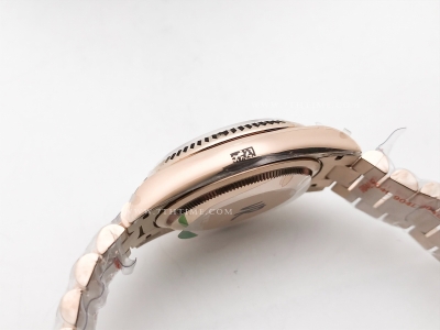 DayDate 36mm Wt 904L Flt RG/RG Grey/Rm QF VR3255