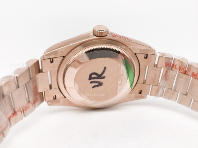 DayDate 36mm Wt 904L Flt RG/RG Grey/Rm QF VR3255