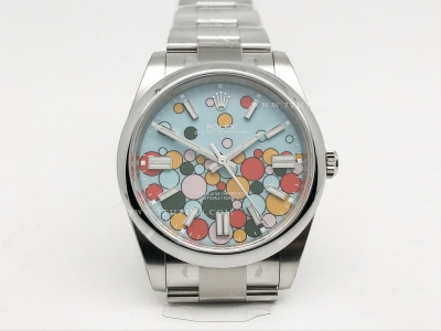 Oyster Pert 41mm 124300 Oys SS/SS Bubbles Clean VR3230