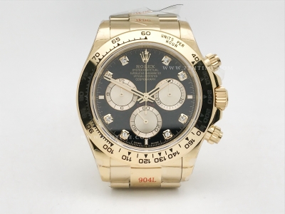 Daytona 126508 YG/YG Blk/Gold/Dia 904L GMF GM4131
