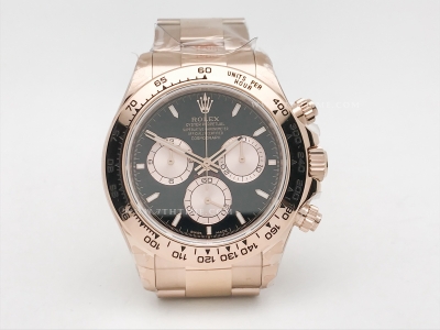 ROLDYT0641B - Daytona 126505 RG/RG Blk/Gold/Stk 904L GMF GM4131