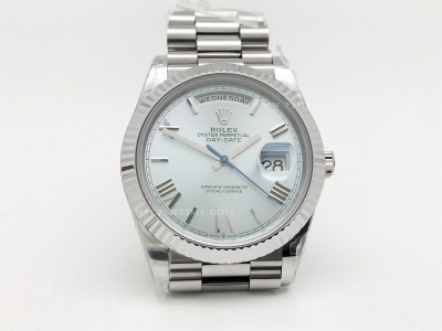 DayDate 40mm 904L Flt Wt SS/SS I-Blu/Rm Noob A2836