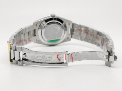 DayDate 40mm 904L Flt Wt SS/SS Blue/Rm Noob A2836