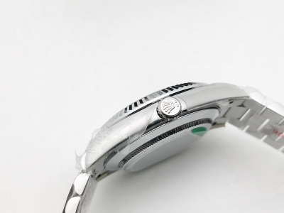 DayDate 40mm 904L Flt Wt SS/SS Green/Rm Noob A2836