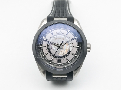 Aqua Terra GMT Worldtimer 43mm TI/RU Black VSF A8938