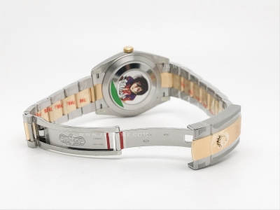 DJ2 41mm Oys Flt 904L YG/SS Gold/Stk Clean VR3235