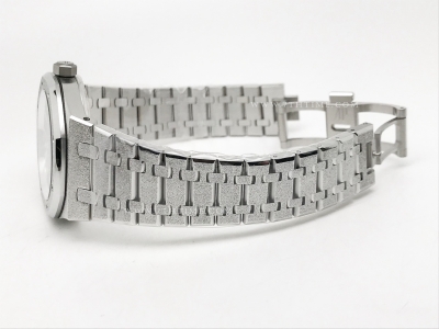 Royal Oak 15410 Frosted SS/SS Blue APSF A3120