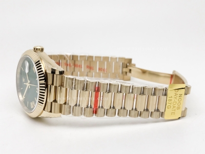 DayDate 228238 40mm 904L Flt Wt YG/YG O-Grn/Rm Noob A2836