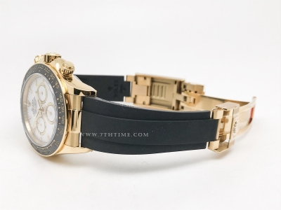 Daytona 126518LN CER YG/RU White/Stk ESF A4131