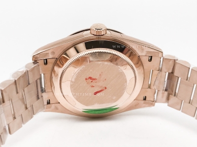 DayDate 40mm Flt Dia RG/RG Blue/Dia BPF VR3255