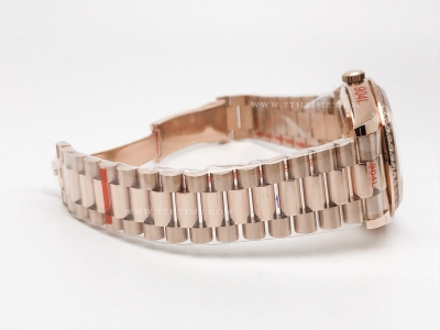 DayDate 40mm Flt Dia RG/RG Blue/Dia GMF A2836