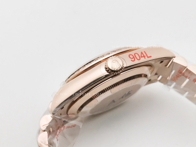 DayDate 40mm Flt Dia RG/RG Blue/Dia GMF A2836