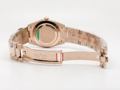 DayDate 228235 40mm 904L Flt Wt RG/RG Brn/Dia Noob A2836