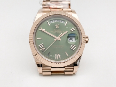 DayDate 228235 40mm 904L Flt Wt RG/RG Grn/Rm Noob A2836