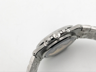 Nautilus Jumbo 5711 SS/SS Black/Stk BPF MY9015 Mod