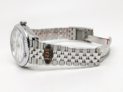 DJ2 126334 41mm Jub Flt 904L SS/SS Wht/Stk JQF VR3235