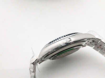 DJ2 126334 41mm Jub Flt 904L SS/SS Wht/Stk JQF VR3235