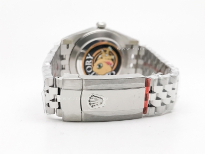 DJ2 126334 41mm Jub Flt 904L SS/SS Wht/Stk JQF VR3235