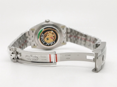 DJ2 126334 41mm Jub Flt 904L SS/SS Grey/Stk JQF VR3235