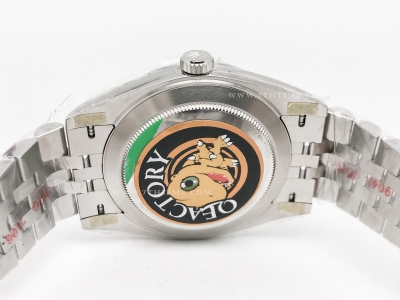 DJ2 126334 41mm Jub Flt 904L SS/SS Grey/Stk JQF VR3235